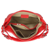 Borsa a spalla in vera pelle 390 blu navy