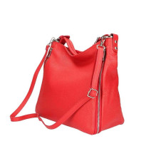 Leather shoulder bag 390 pink