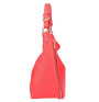 Ružová kožená kabelka na rameno 390