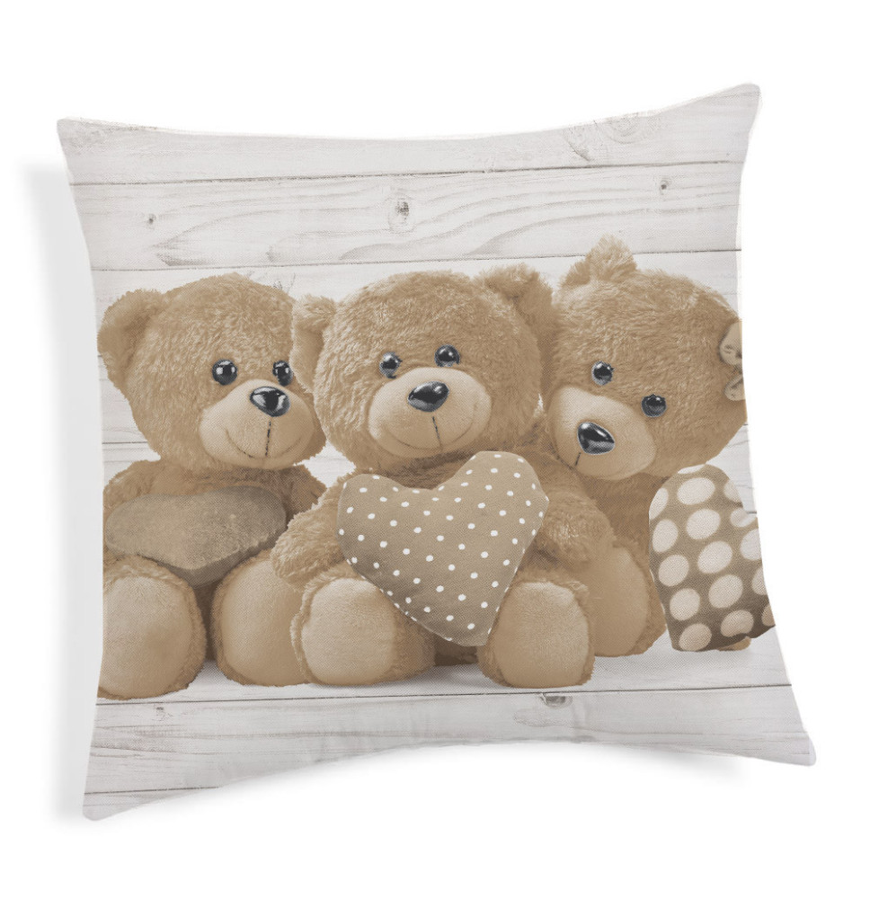 Pillowcase Teddy Bear beige 40x40 cm Made in Italy