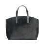 Woman Leather Handbag MI423 black Made in Italy