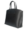 Woman Leather Handbag MI423 black Made in Italy