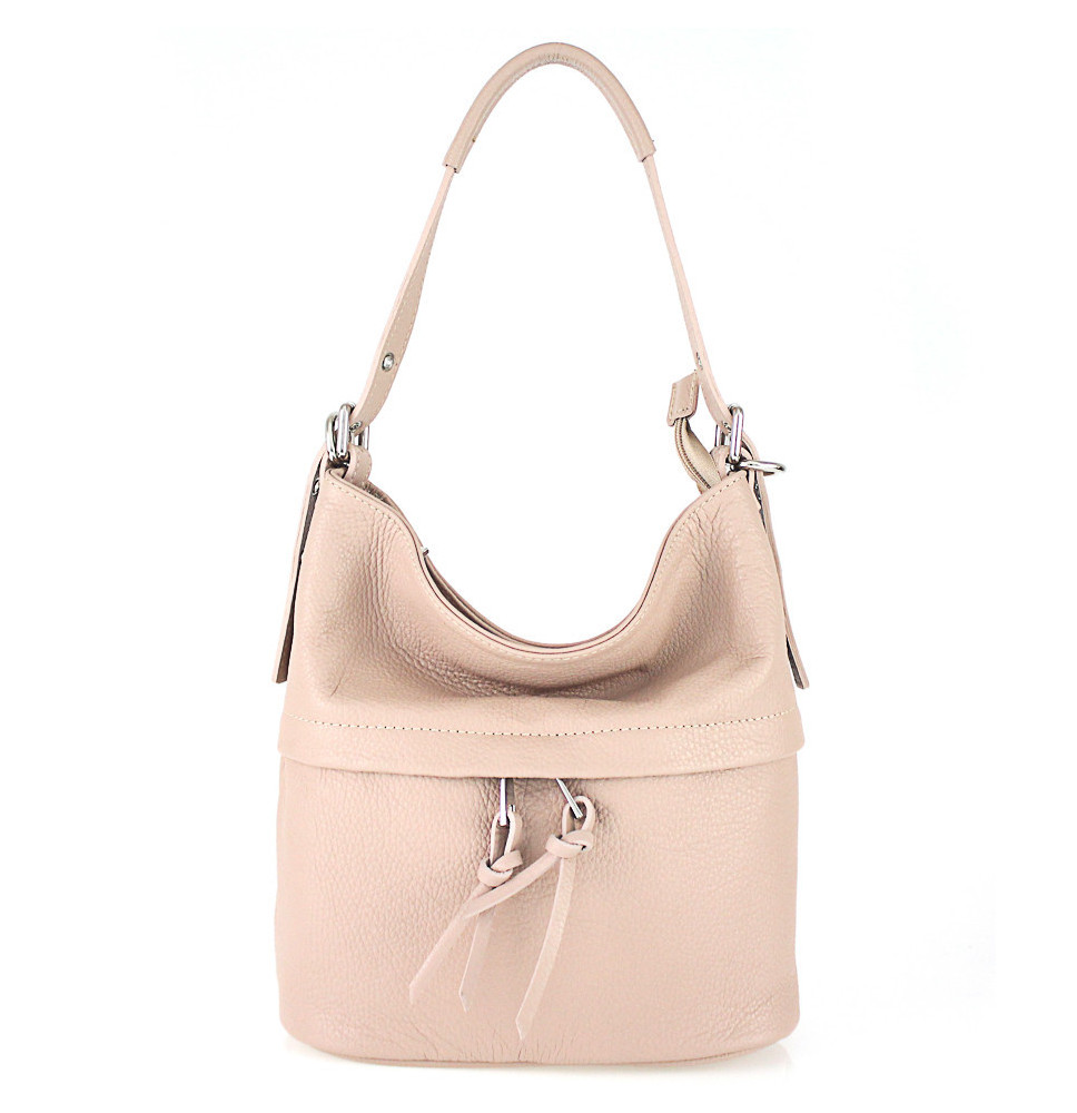 Leather Shoulder Bag 631 pink