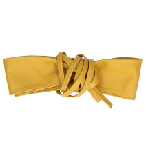 Damen Gürtel aus echtem Leder 839 Senf