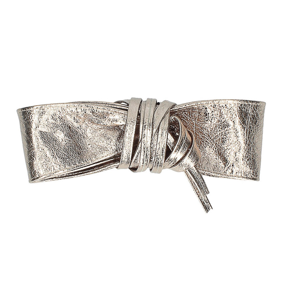Genuine Leather sash belt 839 bronze