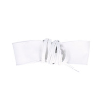 Genuine Leather sash belt 839 white