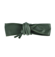 Genuine Leather sash belt 839 green