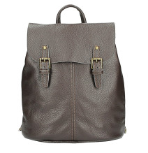 Lederrucksack MI202 dunkelbraun Made in Italy 