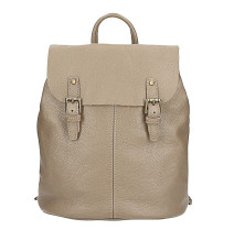 Lederrucksack MI202 taupe Made in Italy