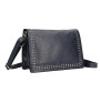 Leather Handbag MI206 Made in Italy blue
