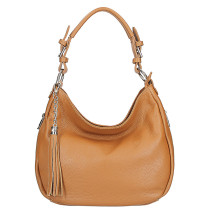 Echt Leder Schultertasche 210 Made in Italy cognac