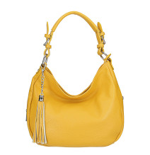 Echt Leder Schultertasche 210 Made in Italy senf