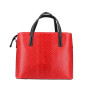 Červená kožená kabelka 960