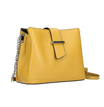 Genuine Leather Shoulder Bag MI211 bordeaux Made in Italy