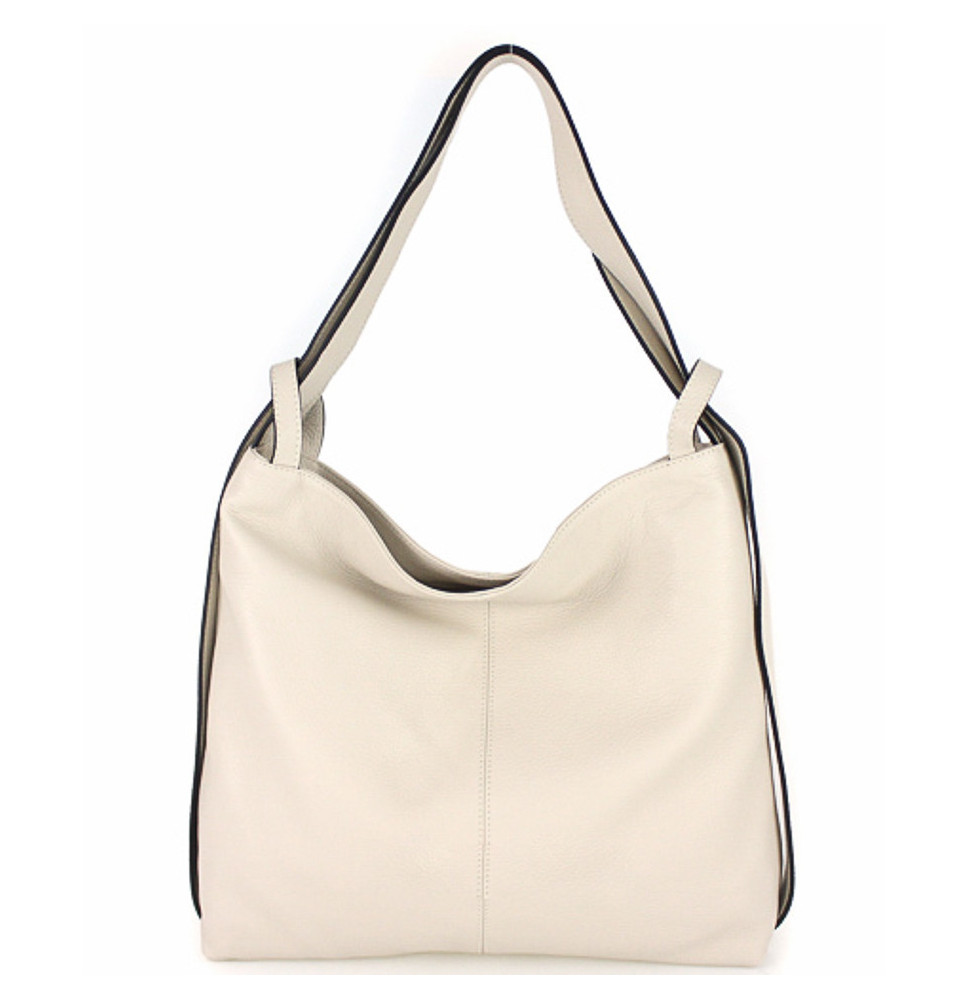 Bőr válltáska, 579, bézs, Olaszországban