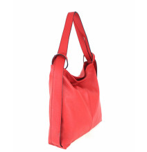 Kožená kabelka na rameno 579 hnedá Made in Italy