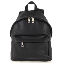 Leather backpack MI360 black Made in Italy