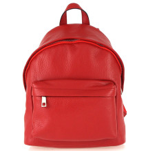 Leather backpack MI360 red Made in Italy