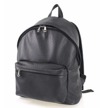 Leather backpack MI410 black Made in Italy