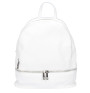 Leather backpack MI1084 white Made in Italy