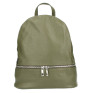 Leather backpack MI1084 military green Made in Italy