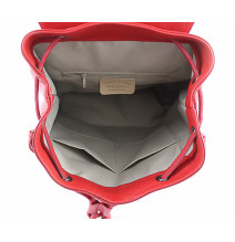 Dámsky kožený batoh 420 tmavo šedohnedý Made in italy