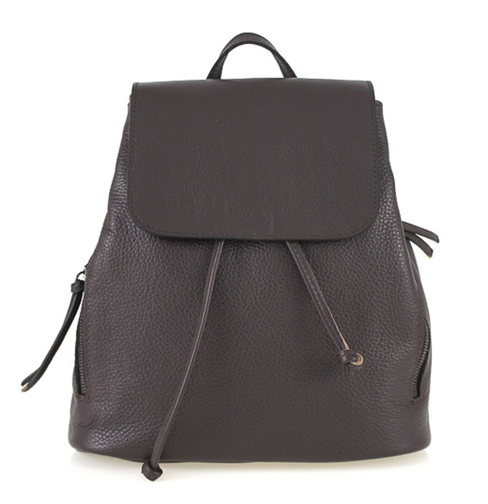 Lederrucksack 420 dunkel braun Made in Italy