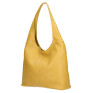 Leather shoulder bag 590 mustard MADE IN ITALY