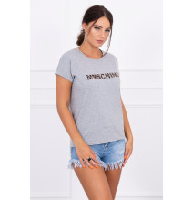 Women T-shirt gray Moschino