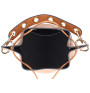 Genuine leather bucket bag 5319 black