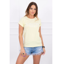 Women T-shirt LIMITED EDITION light yellow
