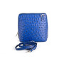 Kožená kabelka na rameno 603 azurovo modrá