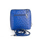 Kožená kabelka na rameno 603 azurovo modrá