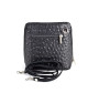 Genuine leather messenger bag 603 black