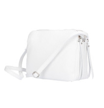 Genuine Leather Handbag 517 white