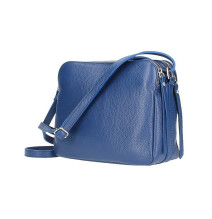 Genuine Leather Handbag 517 blue