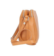 Genuine Leather Handbag 517 light blue