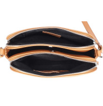 Genuine Leather Handbag 517 fuxia