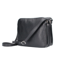 Bőr válltáska 517 fekete