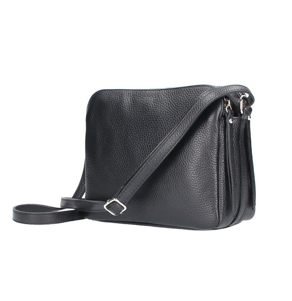 Genuine Leather Handbag 517 black