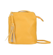 Kožená kabelka na rameno 5320 žlutá