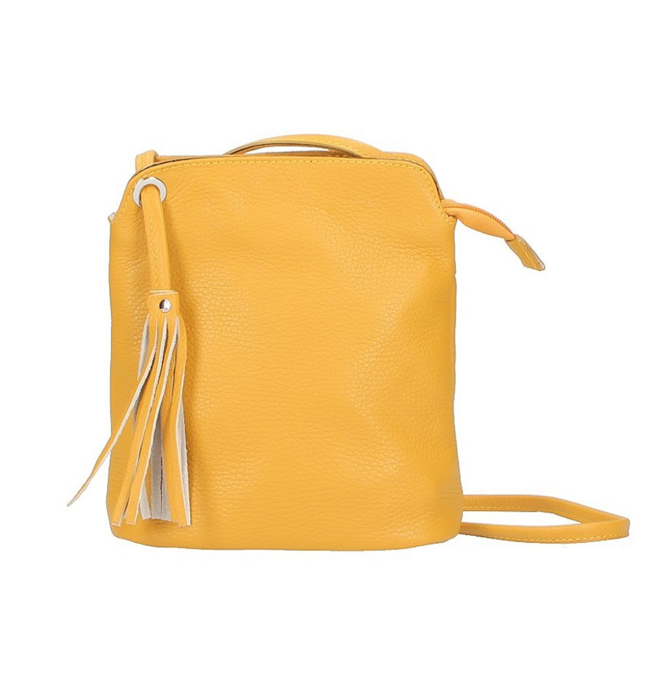 Genuine Leather shoulder bag 5320 yellow