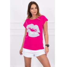 Frauen-T-Shirt MI8985 fuchsie
