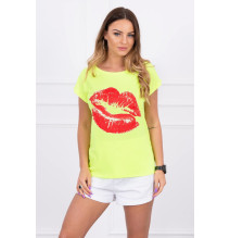 Frauen-T-Shirt MI8985 neon gelb