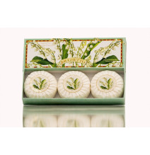 SA Fiorentino természetes pamut szilárd szappan gyöngyvirág 3 x 100 g