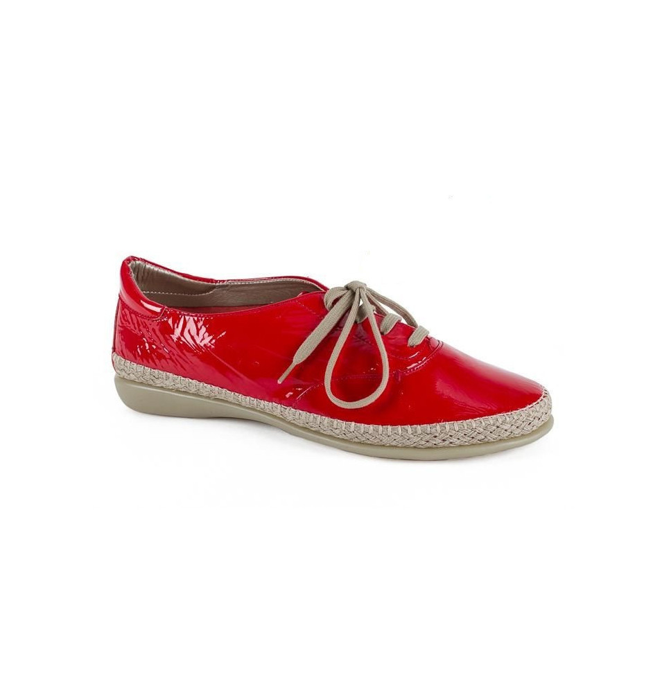 Women's leather moccasins 1120 red The Flexx