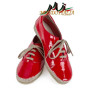 Women's leather moccasins 1120 red The Flexx