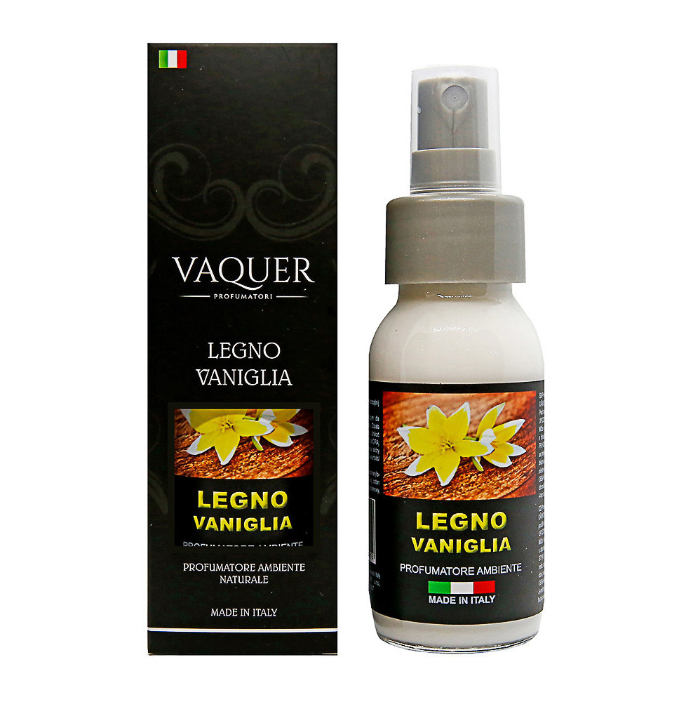 Otthoni természetes spray Vaquer LEGNO VANIGLIA (vanília fa) 60 ml