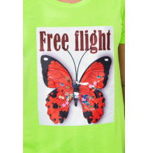 Women T-shirt FREE FLIGHT green
