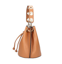 Borsa a secchiello in Vera Pelle 5319 bianco